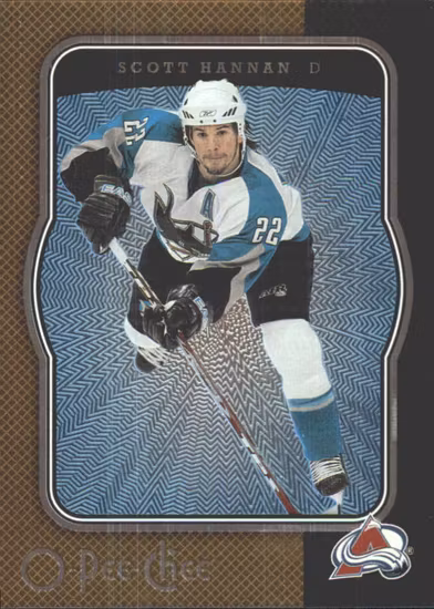 2007-08 O-Pee-Chee Micromotion #122 Scott Hannan (12-73x1-AVALANCHE)