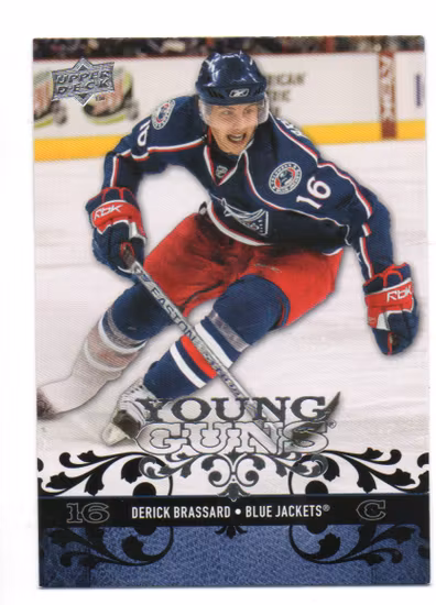 2008-09 Upper Deck #207 Derick Brassard YG RC (30-66x8-BLUEJACKETS)