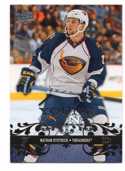 2008-09 Upper Deck #453 Nathan Oystrick YG RC (30-65x4-THRASHERS)