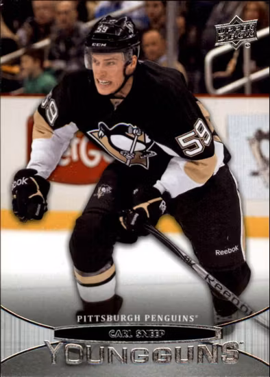 2011-12 Upper Deck #492 Carl Sneep YG RC (25-50x4-PENGUINS)