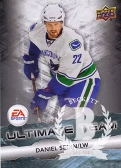 2011-12 Upper Deck EA Ultimate Team #EA3 Daniel Sedin (15-77x8-CANUCKS)