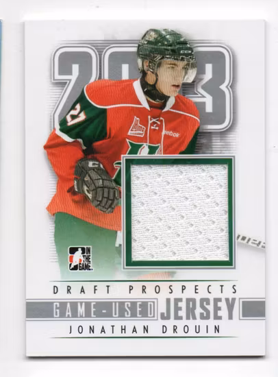 2012-13 ITG Draft Prospects Jerseys #M14 Jonathan Drouin (80-63x1-LIGHTNING)