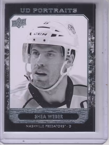 2014-15 Upper Deck UD Portraits #P14 Shea Weber (12-51x8-PREDATORS)