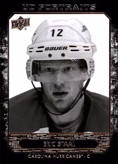 2014-15 Upper Deck UD Portraits #P17 Eric Staal (20-51x9-HURRICANES)