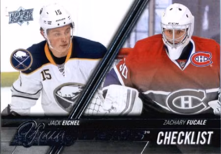 2015-16 Upper Deck #500 Jack Eichel Zachary Fucale YG CL (40-54x1-SABRES+CANADIENS)
