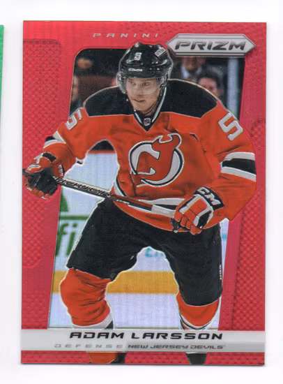 2013-14 Panini Prizm Prizms Red #52 Adam Larsson (40-84x4-DEVILS)
