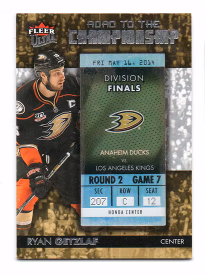 2014-15 Ultra Road to the Championship #RTCADRG7 Ryan Getzlaf Round 2 (30-86x4-DUCKS)