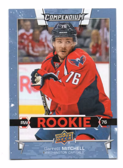 2017-18 Upper Deck Compendium Blue #585 Garrett Mitchell (12-66x3-CAPITALS)