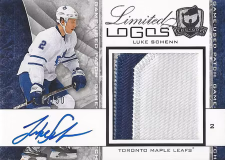 2008-09 The Cup Limited Logos Autographs #LLLS Luke Schenn (300-SHOWCASE-MAPLE LEAFS)