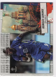 2021-22 Topps UEFA Champions League Road to St. Petersburg #RSP19 Romelu Lukaku (10-68x3-SOCCERCHELSEA)