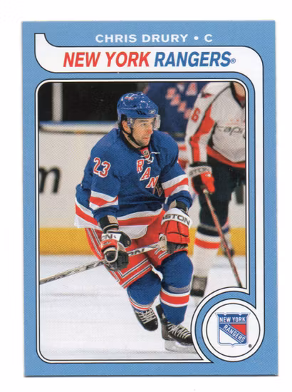 2008-09 O-Pee-Chee 1979-80 Retro #157 Chris Drury (10-100x7-RANGERS) (2)