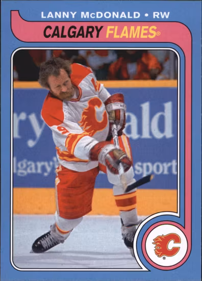 2008-09 O-Pee-Chee 1979-80 Retro #595 Lanny McDonald (20-101x4-FLAMES)