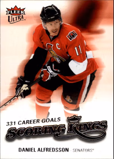 2008-09 Ultra Scoring Kings #SK8 Daniel Alfredsson (12-112x2-SENATORS) (2)
