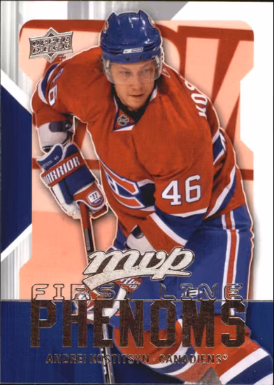 2008-09 Upper Deck MVP First Line Phenoms #FL3 Andrei Kostitsyn (10-103x7-CANADIENS)