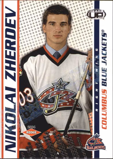 2003-04 Pacific Heads Up Hobby LTD #111 Nikolai Zherdev (25-132x8-BLUEJACKETS)