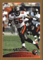 2009 Topps Gold #162 Derrick Brooks (25-107x7-NFLBUCCANEERS)