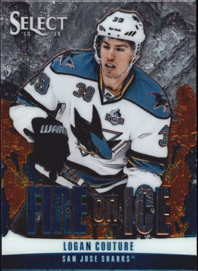 2013-14 Select Fire on Ice Stars Blue #FS30 Logan Couture (25-104x5-SHARKS)