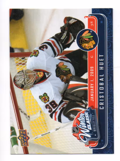 2008-09 Upper Deck MVP Winter Classic #WC13 Cristobal Huet (10-135x5-BLACKHAWKS)