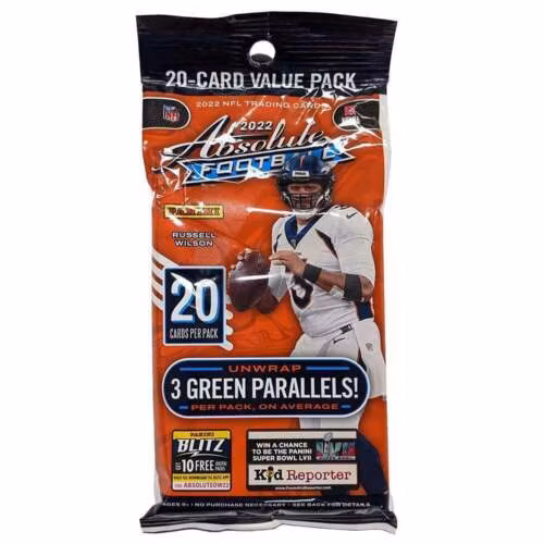 2022 Panini Absolute Football (20-Card Value Pack)