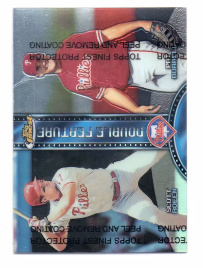 1999 Finest Double Feature Refractors #DF7 S.Rolen P.Burrell (50-254x5-MLBPHILLIES)