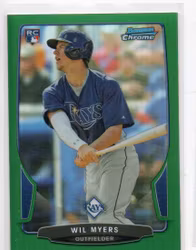 2013 Bowman Chrome Green Refractors #2 Wil Myers (20-267x5-MLBRAYS)