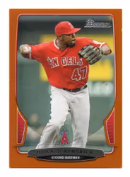 2013 Bowman Orange #188 Howard Kendrick (15-272x3-MLBANGELS)