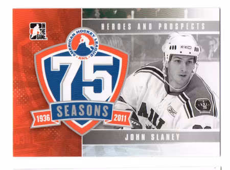 2010-11 ITG Heroes and Prospects AHL 75th Anniversary #AHLA17 John Slaney (20-185x3-CAPITALS)