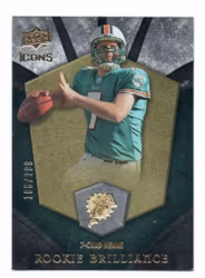 2008 Upper Deck Icons Rookie Brilliance Silver #RB4 Chad Henne (20-217x9-NFLDOLPHINS)