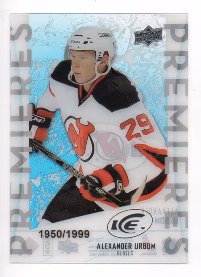 2010-11 Upper Deck Ice #63 Alexander Urbom B RC (25-209x9-DEVILS)