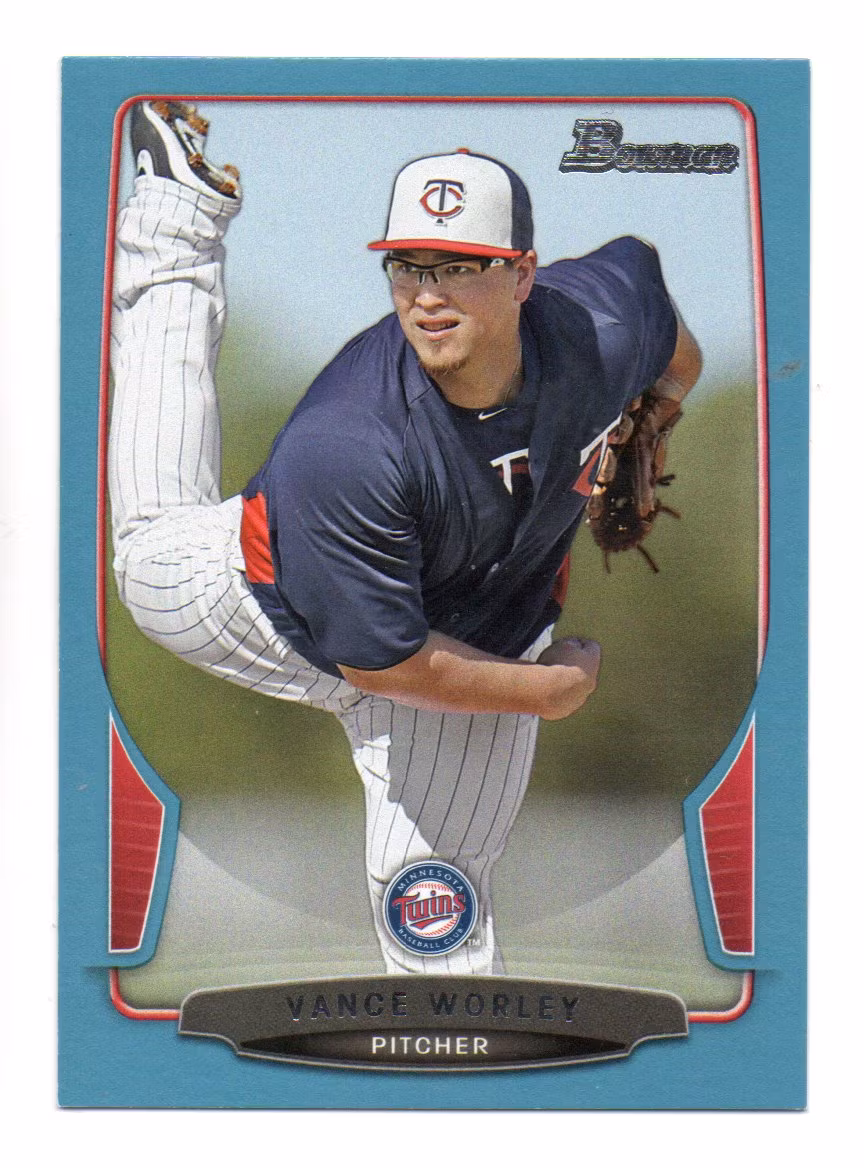 2013 Bowman Blue #163 Vance Worley (15-290x2-MLBTWINS)