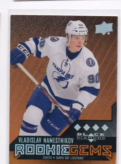 2014-15 Black Diamond Orange #230 Vladislav Namestnikov (80-200x1-LIGHTNING)