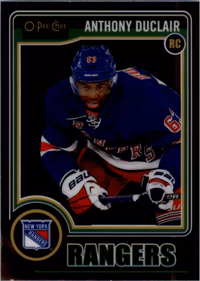2014-15 O-Pee-Chee Platinum #169A Anthony Duclair RC (12-207x1-RANGERS)