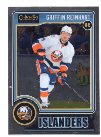 2014-15 O-Pee-Chee Platinum #192A Griffin Reinhart RC (10-236x2-ISLANDERS)