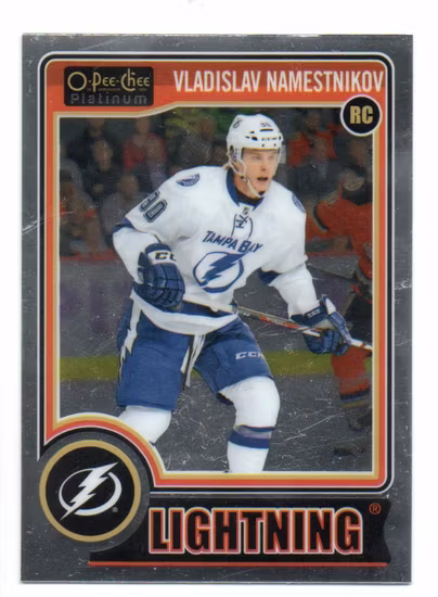 2014-15 O-Pee-Chee Platinum #196 Vladislav Namestnikov RC (12-204x2-LIGHTNING)