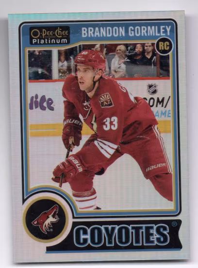 2014-15 O-Pee-Chee Platinum Rainbow #162 Brandon Gormley (12-203x4-COYOTES)