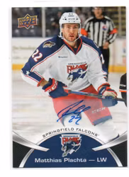 2015-16 Upper Deck AHL Autographs #44 Mattias Plachta (25-223x4-OTHERS)