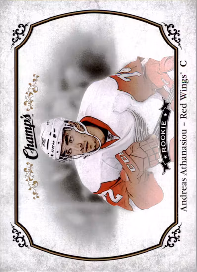 2015-16 Upper Deck Champ's #159 Andreas Athanasiou RC (40-221x5-RED WINGS)