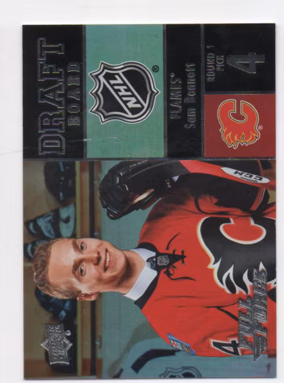 2015-16 Upper Deck Full Force Draft Board #DBSB Sam Bennett SP (15-225x7-FLAMES)