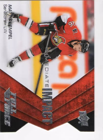 2015-16 Upper Deck Full Force Immediate Impacts #IIMP Matt Puempel (10-221x8-SENATORS)