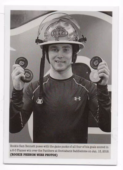 2015-16 Upper Deck Portfolio #314 Sam Bennett (20-230x8-FLAMES)