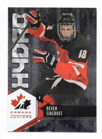 2015-16 Upper Deck Team Canada Juniors Hydro #H14 Deven Sideroff (10-299x9-CANADA)