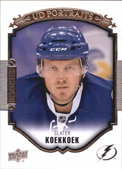 2015-16 Upper Deck UD Portraits #P91 Slater Koekkoek (10-201x4-LIGHTNING)