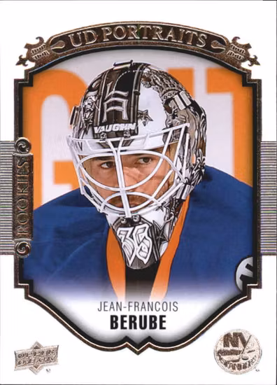 2015-16 Upper Deck UD Portraits #P98 Jean-Francois Berube (10-200x3-ISLANDERS)