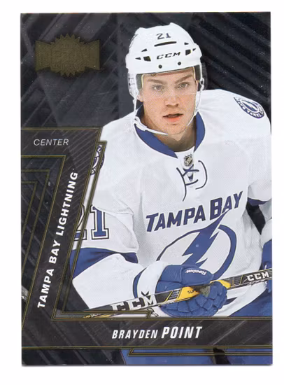 2016-17 Fleer Showcase Metal Universe #MU43 Brayden Point (30-183x9-LIGHTNING)