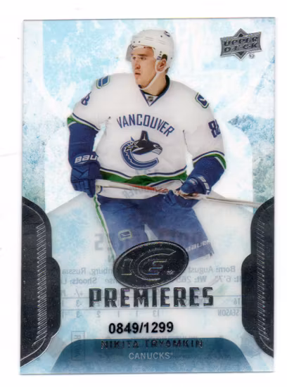 2016-17 Upper Deck Ice #127 Nikita Tryamkin RC (30-208x5-CANUCKS)