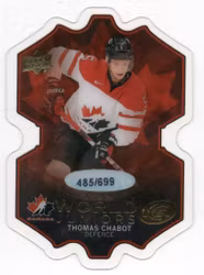 2016-17 Upper Deck Ice World Juniors #WJTC Thomas Chabot (40-209x5-CANADA+SENATORS)