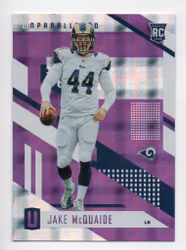 2017 Panini Unparalleled Purple #190 Jake McQuaide (20-214x6-NFLRAMS)