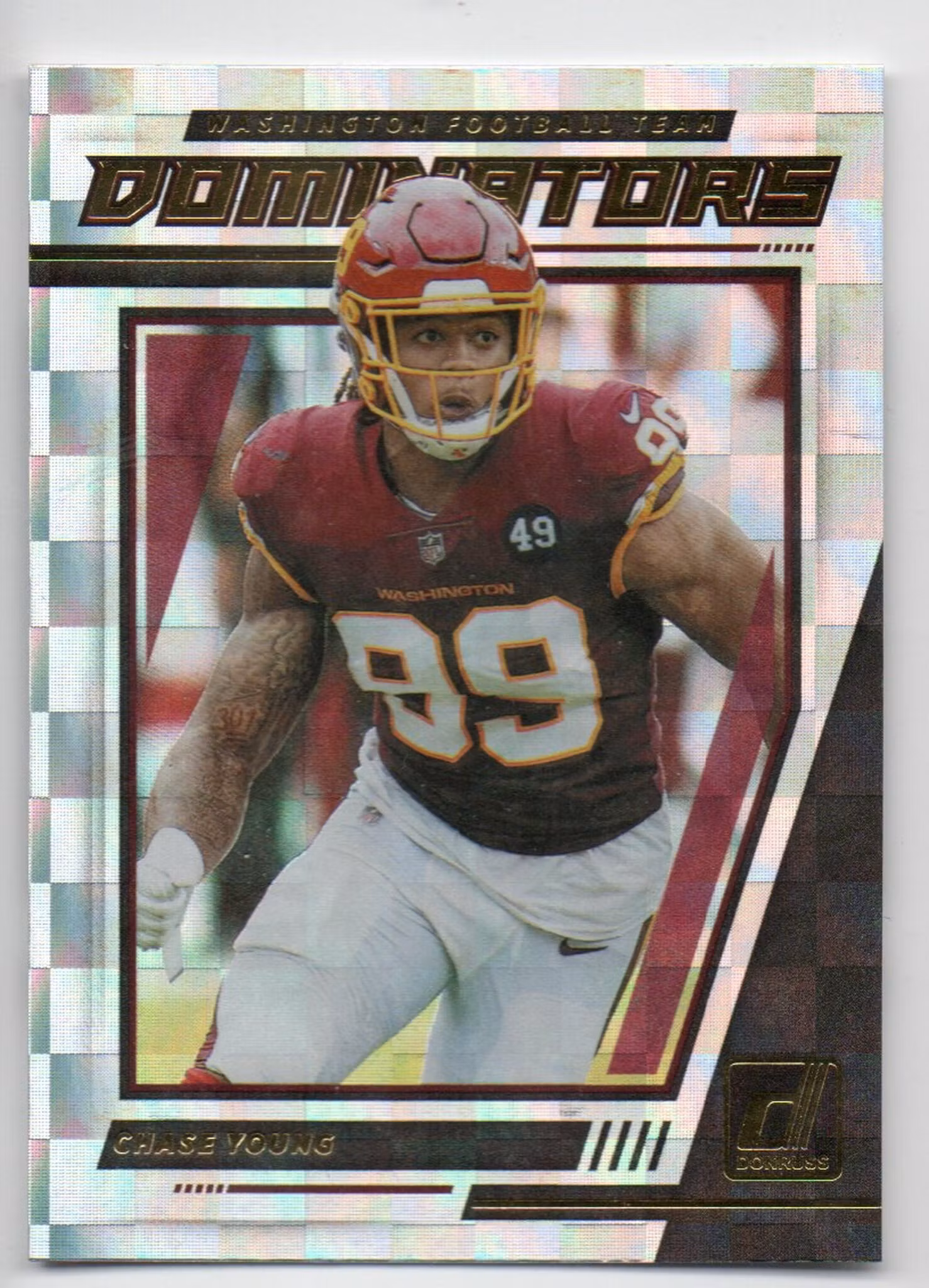 2021 Donruss Dominators #35 Chase Young (15-213x6-NFLREDSKINS)