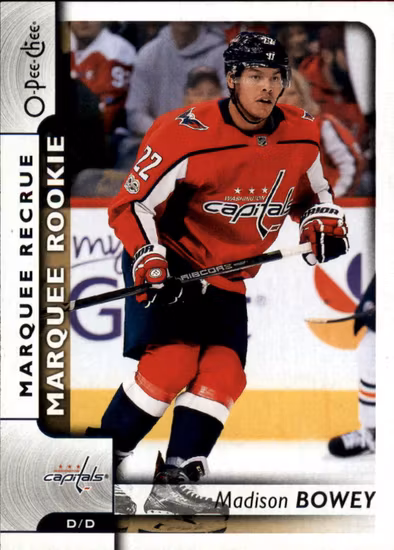 2017-18 O-Pee-Chee #626 Madison Bowey RC (10-295x8-CAPITALS)