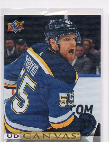 2019-20 Upper Deck Canvas #C54 Colton Parayko (10-226x7-BLUES)